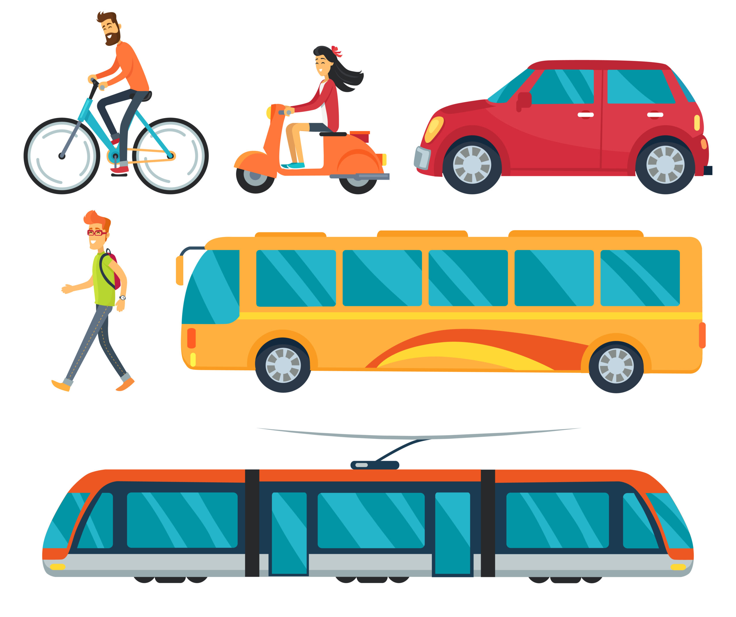 Grafika z transportem zbiorowym